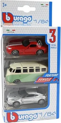 Image de Pack de 3 voitures BBurago 1:64 59030