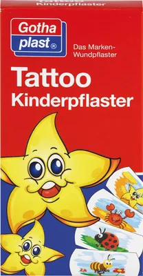 Produktbild von Gothaplast Tattoo Kinderpflaster, 8 St. Pflaster