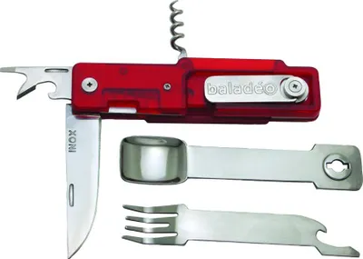 Image de Set de couverts d'extérieur "Baladéo", rouge