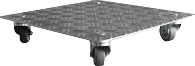 Produktbild von Schlögel Blumenroller Untersetzer Pflanzenroller AluGrip-V280 bis 280kg Indoor Outdoor Alu-Riffelblech 2,5/4 550x550mm