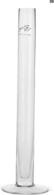 Image de Vase en verre Pied en verre Vase de fleurs 30 cm