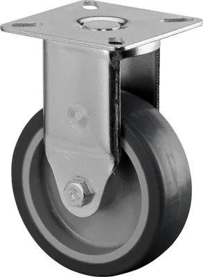 Productafbeelding van Bockrol 75 mm, 60 kg draagvermogen, massief rubber, 60 x 60 mm
