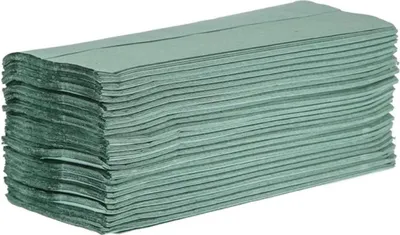 Produktbild von Jantex Z-gefaltete Einmalhandtücher 1-lagig 250 Blatt grün (12 Stück)