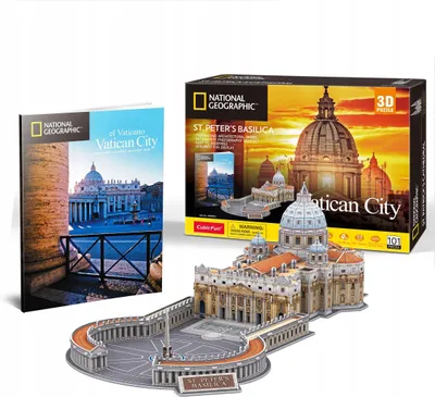 Produktbild von CUBIC FUN PUZZLE 3D National Geographic BAZYLIKA ŚW. PIOTRA Vatican DS0997H