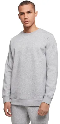 Produktbild von Build Your Brand - "Basic" Sweatshirt Rundhalsausschnitt für Herren LT2411 (4XL) (Grau meliert)