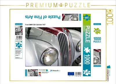 Produktbild von CALVENDO Puzzle Front BMW 328 Cabriolet 1937 | 1000 Teile Lege-Größe 64x48cm Foto-Puzzle für glückliche Stunden