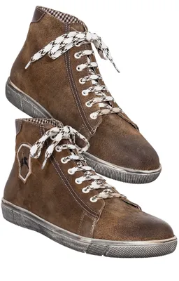 Produktbild von MADDOX Trachten Leder Schuhe Hohe Sneaker "Marinus" | Wood Größe (EU): 45
