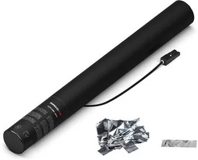Produktbild von Magic FX Elektrische Konfettikanone 50cm - Silber Metallic