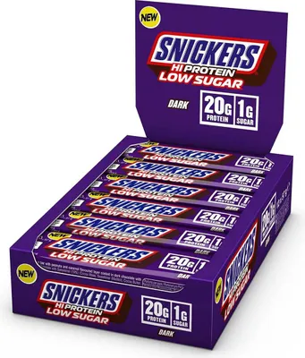 Produktbild von Mars Snickers M&M MilkyWay Protein Bar Box á 12 Riegel Snickers Dark Chocolate Low Sugar 12x57g