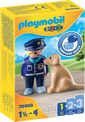 Immagine prodotto di PLAYMOBIL 70408 Poliziotto con cane