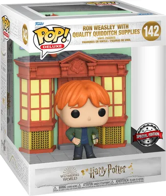 Produktbild von Harry Potter - Ron Weasley with Quality Quidditch Supplies 142 Special Edition - Funko Pop! - Vinyl Figur