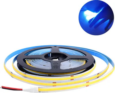 Produktbild von 4M COB LED Streifen 12V Blau 224LEDs/m Lichtband Lichtleiste für Schlafzimmer Küche Home Innen Deko