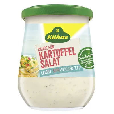 Obrázek produktu pro Kuehne omáčka na bramborový salát krémová jemná vyladěná 250ml