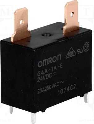 Obrázek produktu pro 1x Relé: elektromagnetickéSpouštěcí cívka: 24V DCSérie: G4ATyp: G4A-1A-E 24V DCElektromagnetické relé