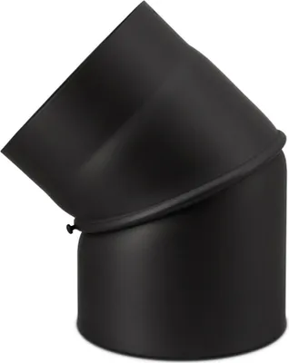 Produktbild von CONFUEGO Ofenrohr Bogen drehbar 0-45°  Premium schwarz ø 150 mm