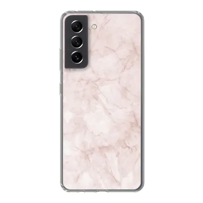Produktbild von MuchoWow® Handyhülle Schutzhülle Hülle für Samsung Galaxy S21 FE Marmor - Rosa - Schick Silikon Softcase Handy Hülle - Mobiltelefonhülle