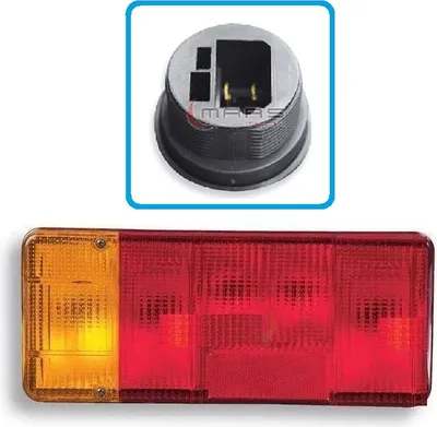Immagine prodotto di Bremsleuchte hinten links Iveco Daily EuroCargo, Fiat Ducato, Peugeot Boxer, Renault Master Mascott, Citroen Jumper, 500356783, 500356783, 1904640, 1907701, 4765757, 4808773 | mit Stecker