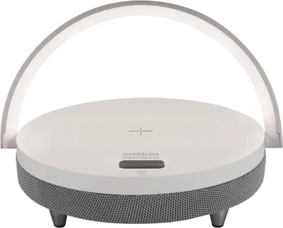 Immagine prodotto di Strühm 03864 Lampada da tavolo LED 'WHITE SPEAKER' dimmerabile, con interruttore, LED SMD, bianco neutro, IP20