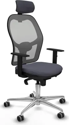 Produktbild von Bürostuhl mit Kopfstütze Piqueras y Crespo 1D086G2 Dunkelgrau