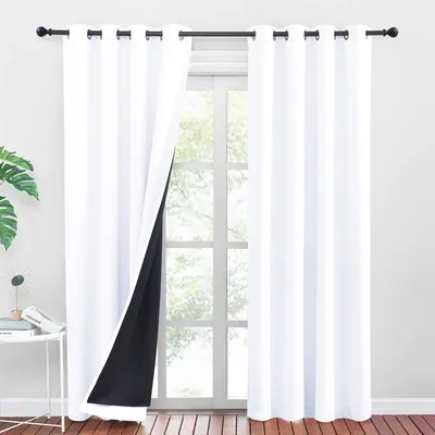 Obrázek produktu pro Zatemňovací závěsy 100% - 2 kusy - Tepelná izolace - 140x260cm - Polyester