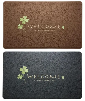 Obrázok produktu pre Podlahová rohož na zachytávanie nečistôt, 2 kusy, 60x40 cm, protišmyková, vhodná do interiéru aj exteriéru, materiál: polyester