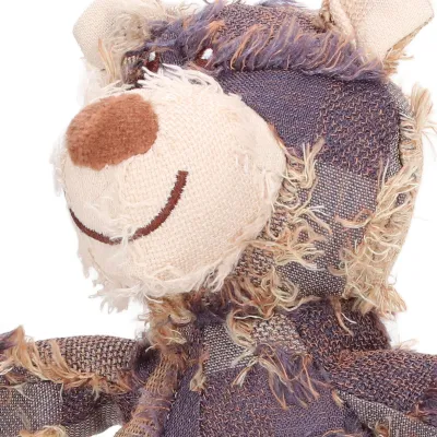 Image de Compagnon pour chien Grincement de dents Amusant Parler Ours en peluche résistant aux morsures Jouet interactif Violet