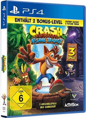 Produktbild von Activision Crash Bandicoot N. Sane Trilogy, PlayStation 4, E10+ (Jeder über 10 Jahre), Physische Medien