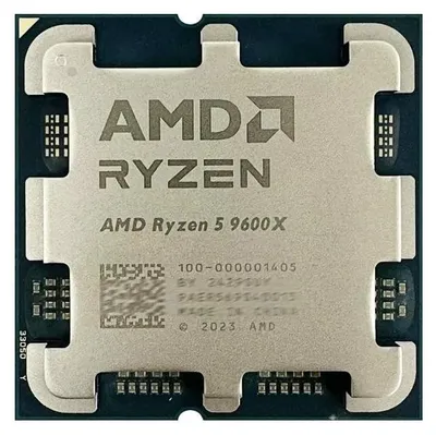 Immagine prodotto di CPU R5 9600X - Processore per PC da gaming - 6 core, 12 thread - Frequenza fino a 5,4 GHz - Socket AM5 - RAM DDR5 - TDP di 65W (senza dissipatore)
