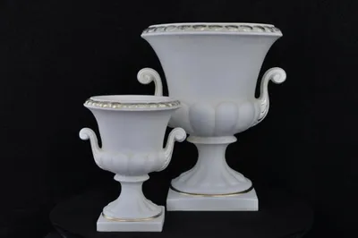 Produktbild von XXL Design Blumen Topf Dekoration Vase Vasen Handarbeit Deko Kelch Pokal 31cm