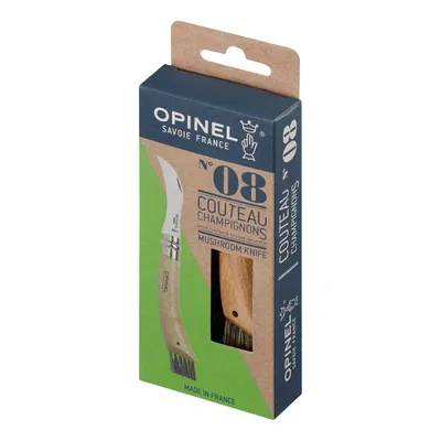 Immagine prodotto di Coltello Opinel per funghi, acciaio inox misura 8 con spazzola  France