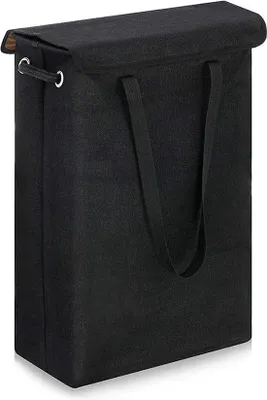 Produktbild von Taschenfester Reisebehälter - Oxford - Baumwollstoff - Gummiuntergrund - 45 Liter - Abmessungen 38x59x19x18.5cm - Schwarz