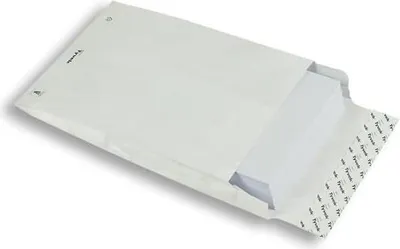 Produktbild von Faltentaschen Tyvek 176x250x40mm B5 54g/qm HK VE=100 Stück weiß