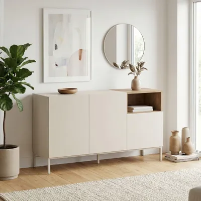 Image de Skye Decor, Console de qualité supérieure (3 pièces) - Chêne saphir, 140 cm | 100% mélaminé
