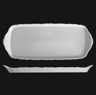 Produktbild von Tablett 37 cm, weißes Porzellan, Verona, G. Benedikt