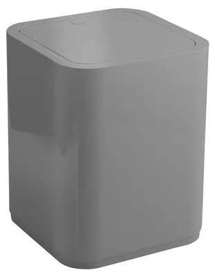 Image de Poubelle basculante SEVENTY, 8 l, plastique ABS, gris