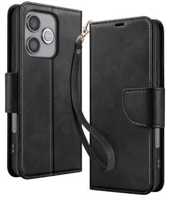 Obrázok produktu pre Avizar, retro puzdro s podstavcom pre Honor 600 Lite, čierne