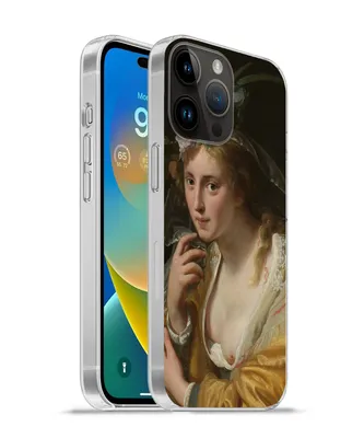 Produktbild von MuchoWow® Handyhülle Schutzhülle Hülle für Apple iPhone 14 Pro Max Eine Hirtin - Gemälde von Paulus Moreelse Silikon Softcase Handy Hülle - Hardcover