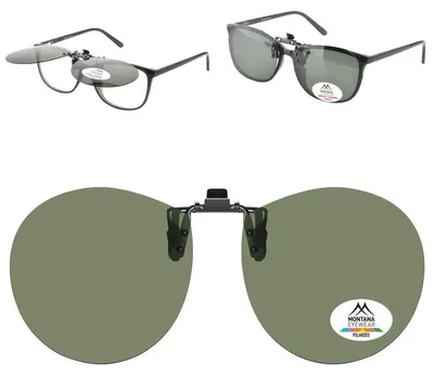 Produktbild von Montana C10A Polarised Aufsteckbrille Grün für Korrekturbrillen