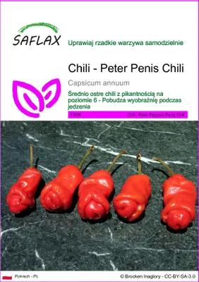 Zdjęcie produktu dla SAFLAX - Chili - Peter Penis Chili - 10 Nasiona - Capsicum annuum