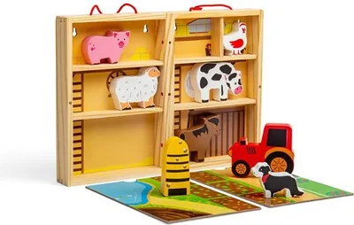 Produktbild von Bigjigs Bauernhof-Tier-Spielbox