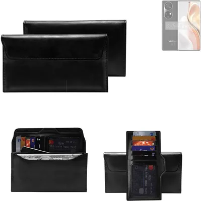 Produktbild von K-S-Trade Handy Hülle kompatibel mit Ulefone Note 17 Pro Schutz Hülle Tasche Schutz Case Handytasche Kunstleder schwarz, 1x