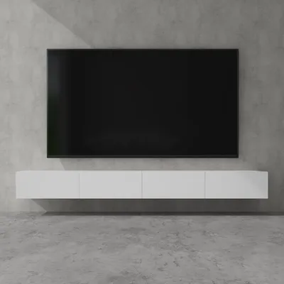 Produktbild von doporro TV Lowboard hängend Fernsehschrank Wohnzimmer | TV-Schrank hängend Fernsehtisch Hängeschrank 280cm Fernsehschrank02
