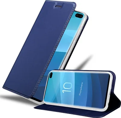 Obrázek produktu pro Pouzdro na mobilní telefon Cadorabo pro Samsung Galaxy S10 PLUS Protective Case in Blue Cover Case Booklet