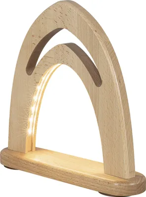 Produktbild von Lichterspitze unbestückt mit LED-Beleuchtung BxHxT 25x24x6cm NEU