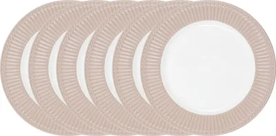 Produktbild von Greengate Alice Speiseteller creamy fudge 26,5 cm 6tlg