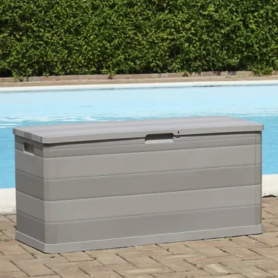 Produktbild von vidaXL Gartenbox Grau 117×45×56 cm