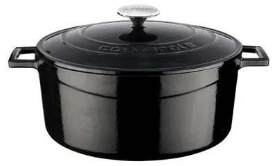 Obrázek produktu pro Lávová pekáče – 28 cm – 6,71 litru – litina – černá