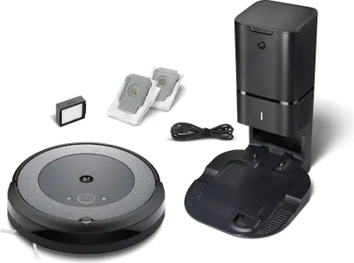 Produktbild von iRobot iRobot Roomba i3+, Staubbeutel, Schwarz, Grau, Rund, Gummi, Teppich, Hartboden, Lithium-Ion (Li-Ion)