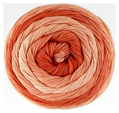 Produktbild von Gomitolo Tono | Wolle mit dezentem Ton-in-Ton Farbverlauf in fruchtigen Farben | Handstrickgarn aus 100% Baumwolle | 100g Wolle zum Stricken & Häkeln | 360m Garn FB 1035