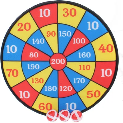 Immagine prodotto di Bersaglio con velcro da 28 cm e 3 palline